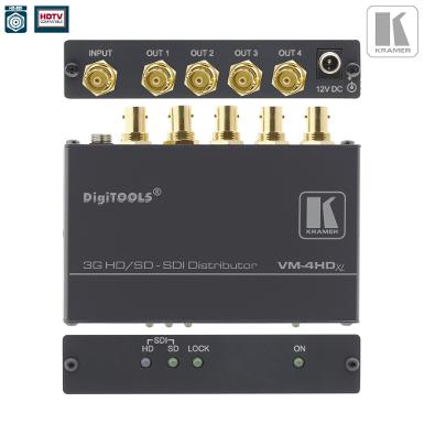 Kramer VM-4HDXL (HD/SD-SDI Distribution) Multi Standard Operation *ราคารวมภาษีแล้ว